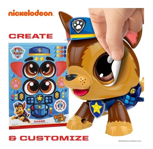 Chase Paw Patrol Robot Juguete Nickelodeon Build A Bot