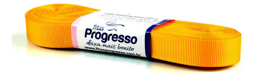 Fitas De Gorgurão Progresso 11mm C/10 Metros Cor Amarelo Ouro