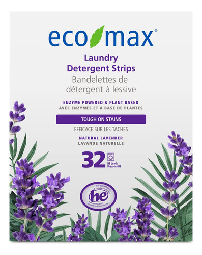 Eco-max Tiras De Detergente Para Ropa, Resistentes A Las Man