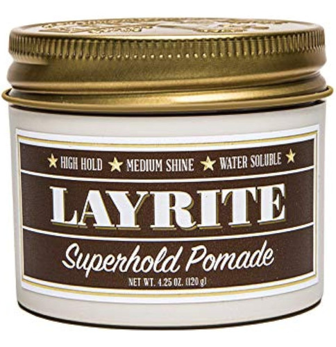 Cera Fijadora Para El Cabello Layrite Superhold Pomade