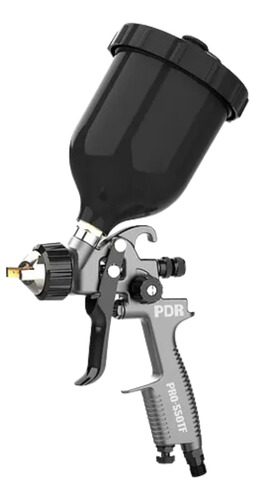 PDR Pro-550TFP  Pistola de Pintura Hvlp Copo 600ml Bico 1,4mm Revestida em Teflon P4p