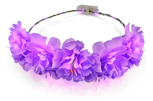 Vinchas De Flores Led Cotillon