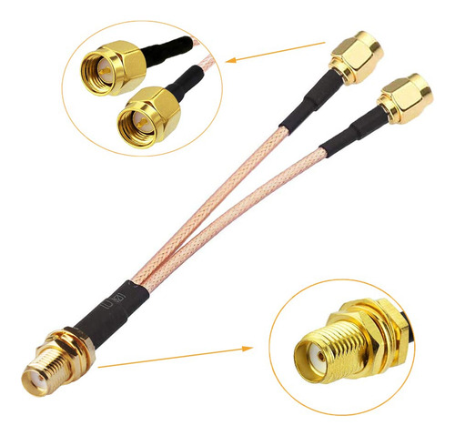 Redyutou Sma Hembra A Doble Sma Macho Cable Plitter Combinad