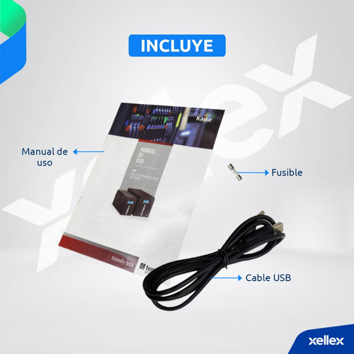 Ups Estabilizador Kaise 800va Display Lcd 4 Salidas Modem