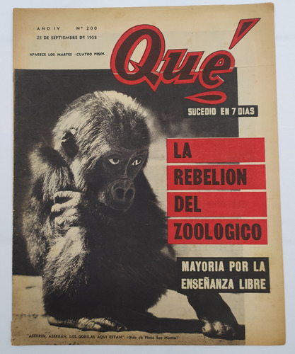 Revista Qué Sucedió En 7 Días N° 200 Año 1958