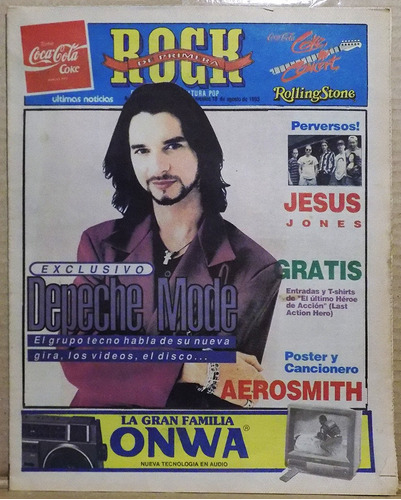 Depeche Mode Jesus Jones Poster '93 Revista Uruguay Vintage