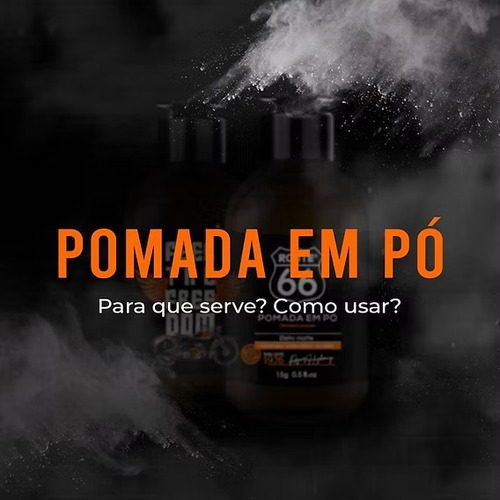 Pomada Para Cabelo Modeladora Masculina Em Pó Viking - 5g