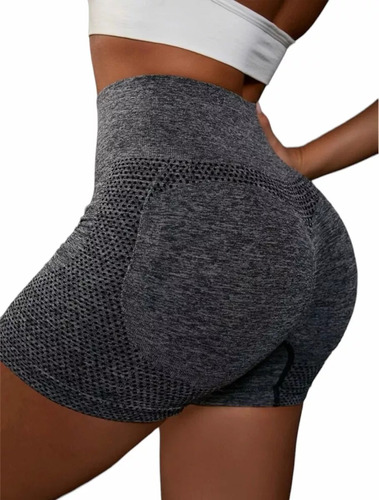 Short Mujer Calza Corta Deportiva Short Push Up Levanta Cola