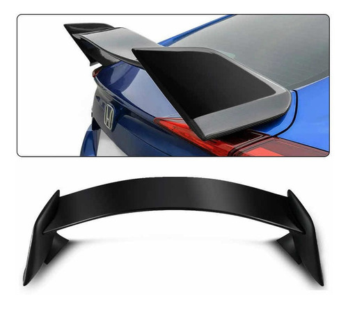 Spoiler Negro Mate Honda Civic Sedan 2016 2017 2018