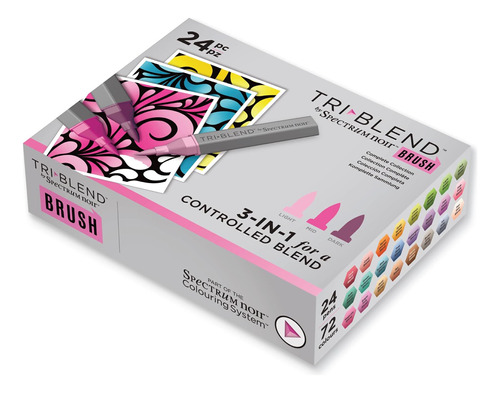 Spectrum Noir Triblend Brush Nib Alcohol Markers Coloring Pa