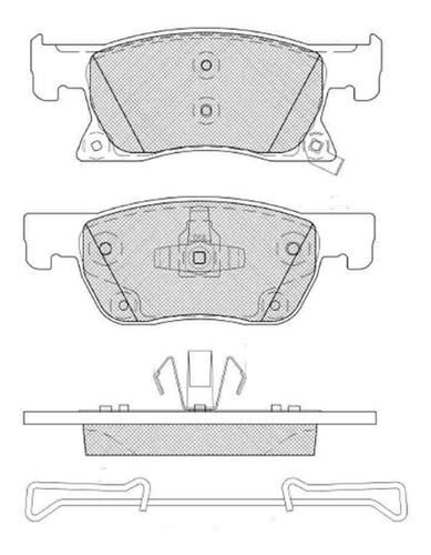 Pastilla De Freno Chevrolet Astra K 1.0 - 1.4 - 1.6 Turbo 15