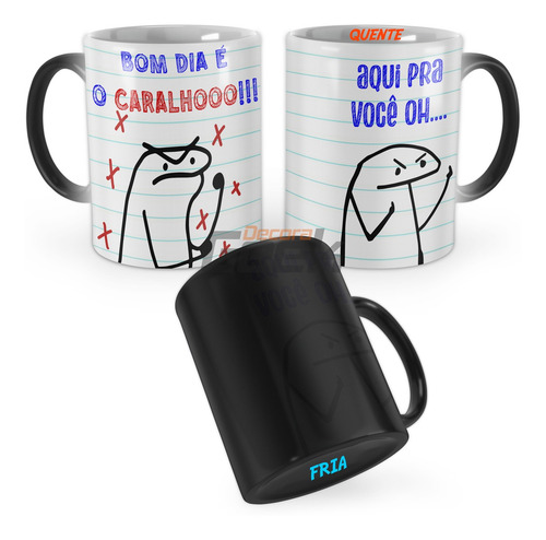 Caneca Mágica Flork Bom Dia É O Caralho | Parcelamento sem juros Caneca Mágica Flork Bom Dia É O Caralho | Parcelamento sem juros