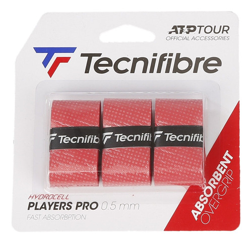 Overgrip Tecnifibre Players Pro X3 - Rojo