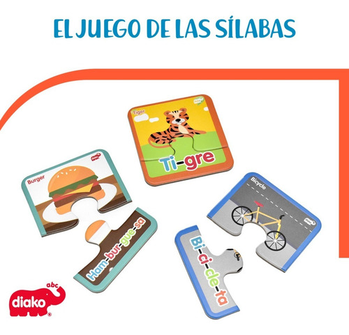 El Juego De Las Silabas Diako Rompecabezas