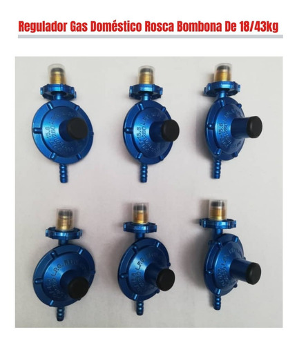 Regulador De Gas Doméstico Con Rosca Bombonas 18-43kg