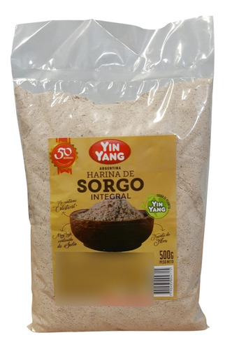 Harina De Sorgo Integral Yin Yang Apto Veganos X 500g