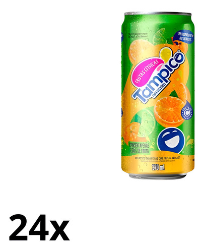 Suco De Frutas Cítricas Tampico - Refresco - 270ml - 24 Lata