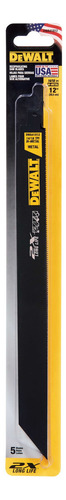 Set De 5 Hojas Para Sierras 12 14/18tpi Dewalt Dwa41812