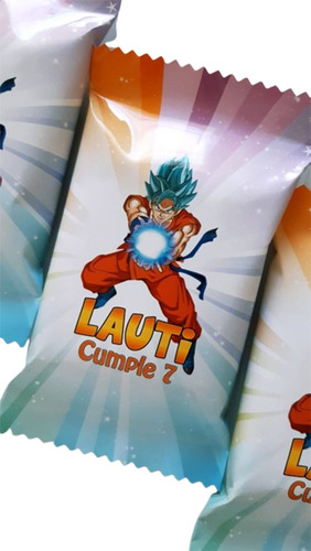 Candy Bar Goku Golosinas Personalizadas Para 10 Niños