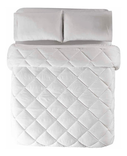 Imagen 1 de 5 de Edredón Duvet King Size Voluminoso Blanco Vianney
