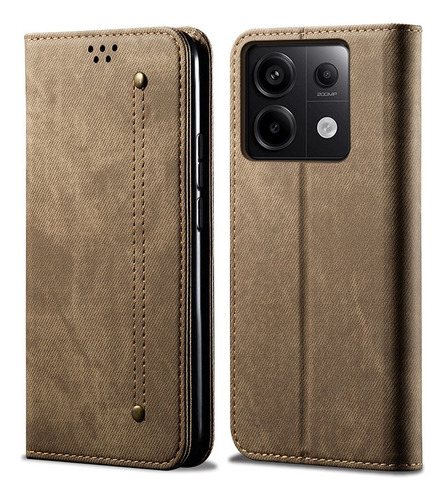 For Redmi Note 13 Pro 5g Denim Wallet Card Slot Holder Case