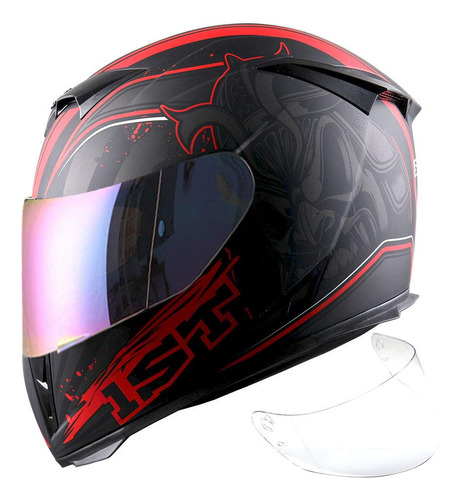 1storm Casco De Motocicleta Con Doble Visera Y Visera Solar