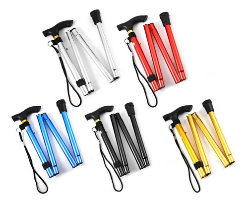 Comfkey Plegable Peque Liviano Para Caminar: Caña De Viaje