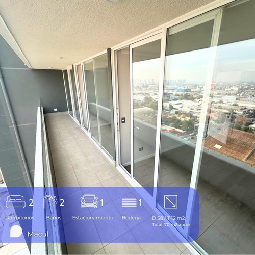 Nuevo Depto. 70 M2 Con 2 Dorm. Mariposa En Macul