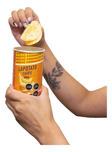 Papas Fritas Lapotato Chips Queso 45 Grs. X 6 Und