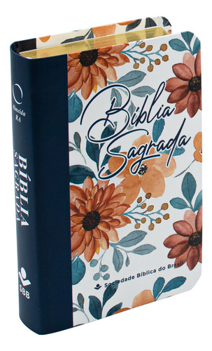Bíblia Sagrada Ara | Edição De Bolso | Letra Normal | Capa Semiflexível | Florida Azul E Laranja, De Ara. Editorial Sbb Em Português
