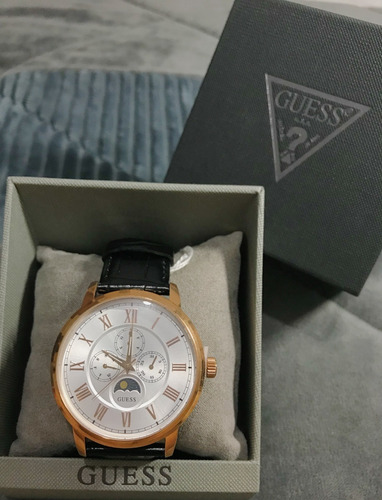 Relógio Guess 92617gpgdrc2 - Pulseira Couro Preto