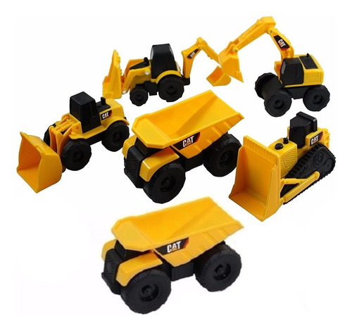 Mini Machine Erpillar Construction Truck Toy Cars Juego...