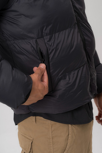 Campera Puffer Con Piel Interior Para Invierno Hombre