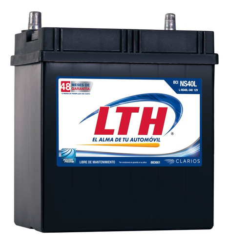 Pila De Carro Marca Lth Modelo L-ns40l-340. Entrega Cdmx.