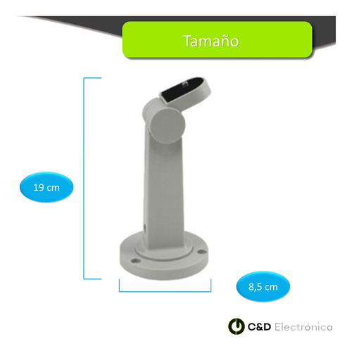 Imagen 2 de 6 de Soporte Plástico Para Cámaras De Seguridad X 10 Unidades