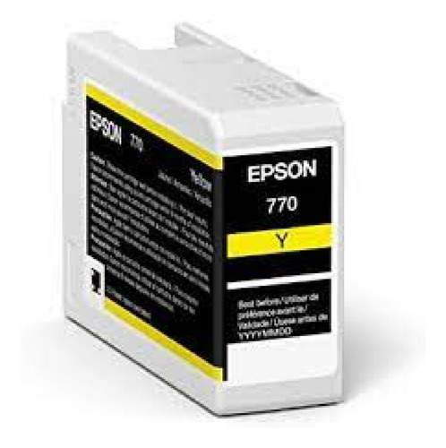 Tinta Epson Ultrachrome Pro10 T770 25ml Color Amarillo /vc