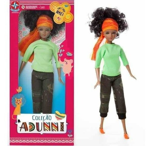 Boneca Susi Negra Coleção Adunni Estrela Rara Afro Exercito
