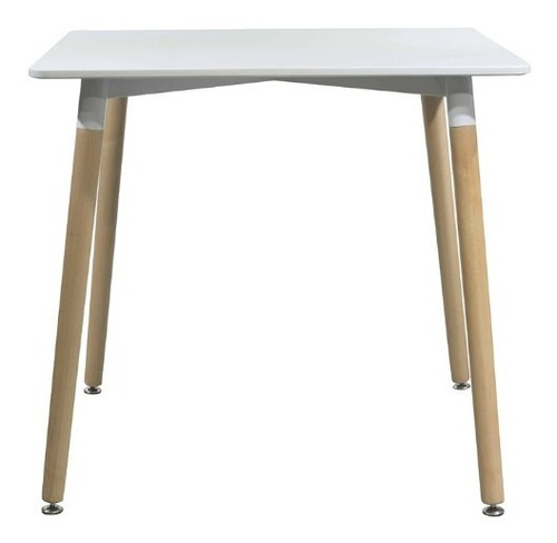 Mesa De Comedor Color Blanco De 80cm