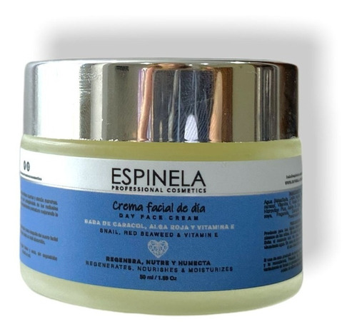 Crema Facial Humectante De Día Con Baba De Caracol Espinela Tipo de piel Todo tipo de piel