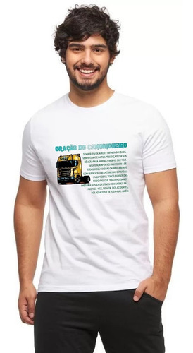 Imagem 2 de 6 de Camiseta Para Caminhoneiro - Oração Do Caminhoneiro