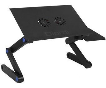 Mesa Cooler De Metal Para Laptop Posa Mouse 2 Ventilador