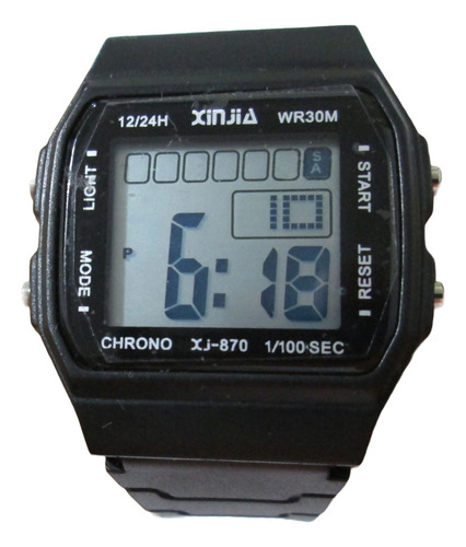 Reloj Digital Negro Unisex Xinjia Xj-870