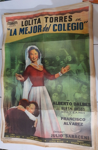 -antiguo Afiche De Cine Original-la Mejor Del Colegio-sb