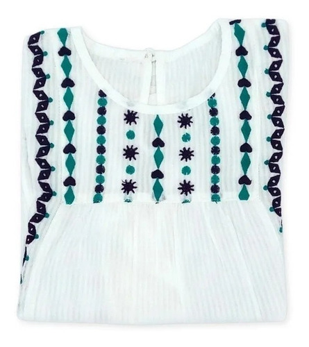 Imagen 4 de 6 de Blusa Manga Larga Algodon Bordado Paciencia Nena Witty Girls
