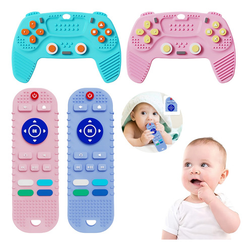 4 Juguetes For La Dentición De Bebés Con Control Remoto