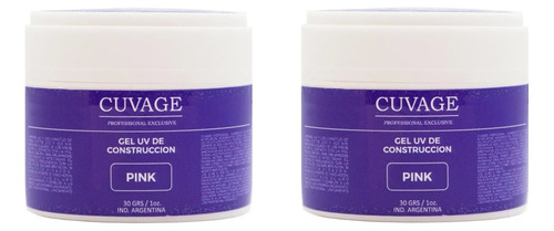 Cuvage X2 Gel Uv Construcción Uñas Esculpidas Manicuría 30gr