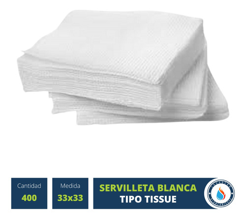 Servilleta De Papel Tissue Bar Cafe 33x33 Caja X400u