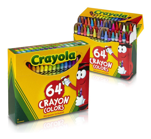 Crayola 760488360385, 64 Unidades De Crayones (paquete De 2)