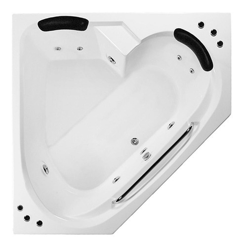 Banheira De Hidromassagem Canto Alpha Dupla 1,54x1,54x0,49 G