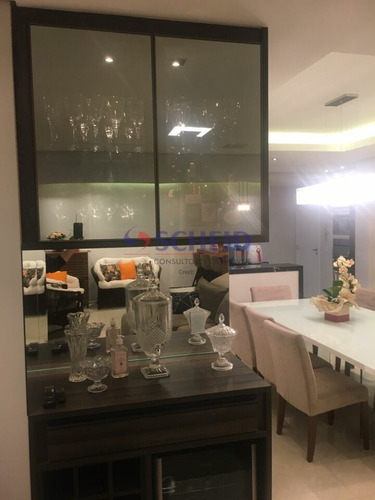 Imagem 11 de 15 de Maravilhoso Apt, Repleto Armários, 3 Dormit, Suite, 2 Vagas,varanda C/churrasqueira. - Mr79413